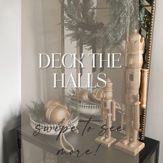 Deck the halls? Oh, we’re way past that—full-on holiday mode has officially taken over. 🎄✨ 

We hosted our first holiday party of the season on Saturday, not to mention our youngest daughter’s birthday party earlier in the day. Busy as always but it was so great seeing everyone and catching up! Lots more festive fun ahead - stay tuned!

How are you decorating this season? 🎀 🎁 🎄 

#christmasdecor #holidayhomedecor #deckthehalls #deckthehallswithdiy #timelesschristmas #christmasathome #greenandgoldchristmas