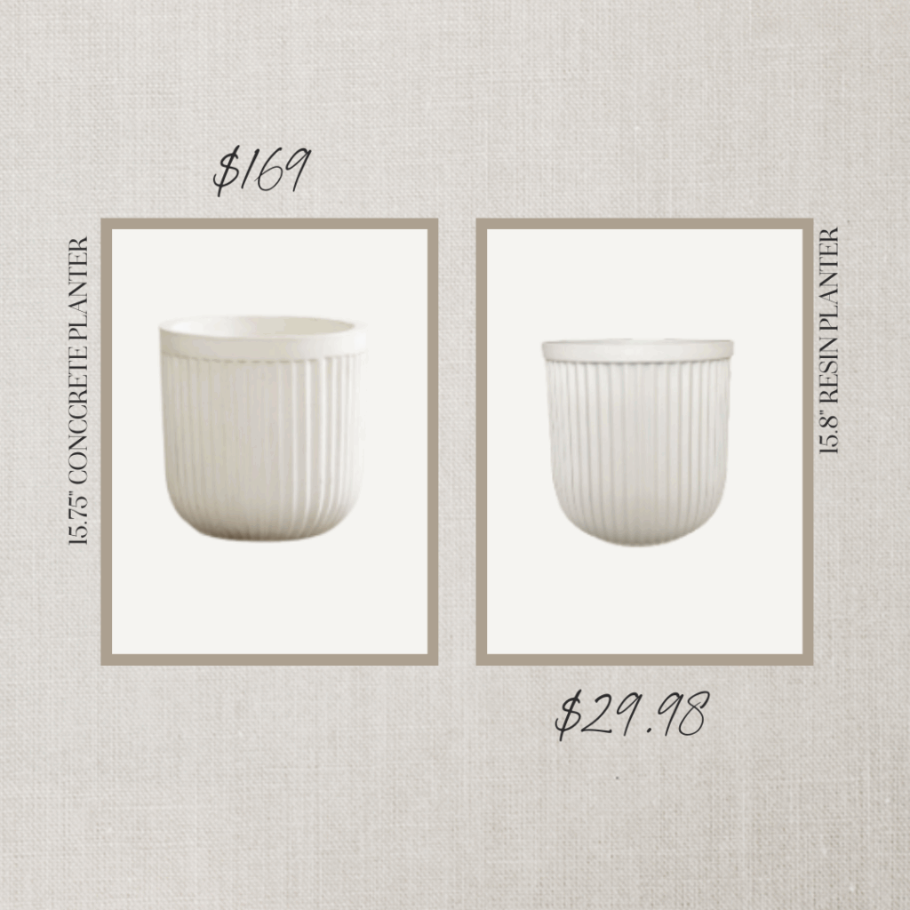 designer double take white planters