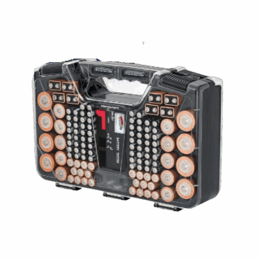 Battery Daddy Storage & Organizer Case with Tester