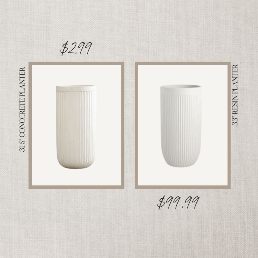 designer double take looks for luxe white tall planters