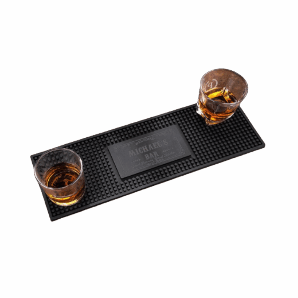 Custom Bar Mat, Personalized Non Slip Rubber Mat for Countertop