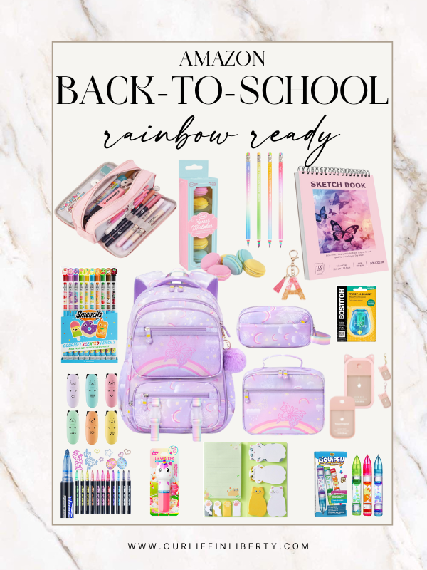 Amazon Back-to-School Supplies for Teens – easy back-to-school shopping amazon back to school finds for girls rainbow ready style