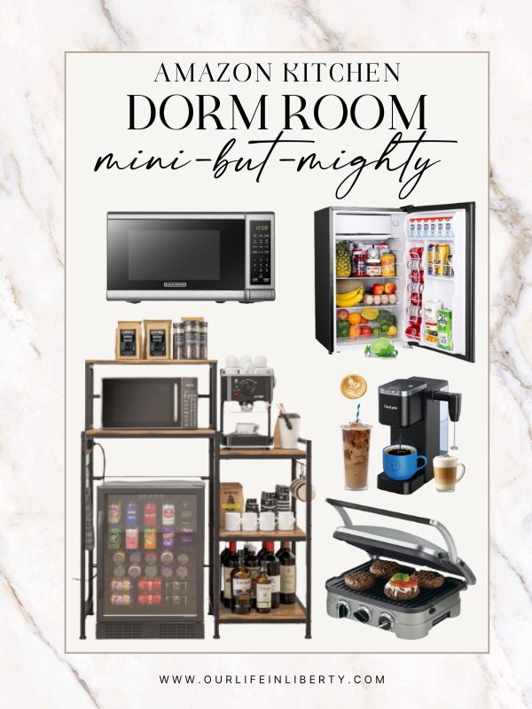 Dorm Room Essentials – simplify back-to-school shopping for college move-in Amazon Dorm Room Kitchen appliances Mini but mighty back to school