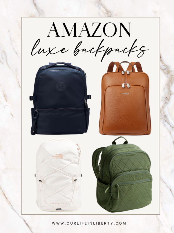 amazon luxe backpacks back to school