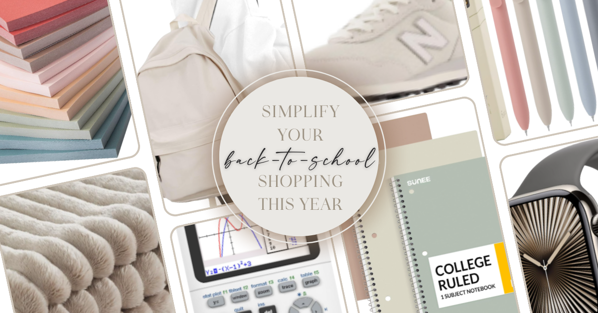 Simplify your back to school shopping this year