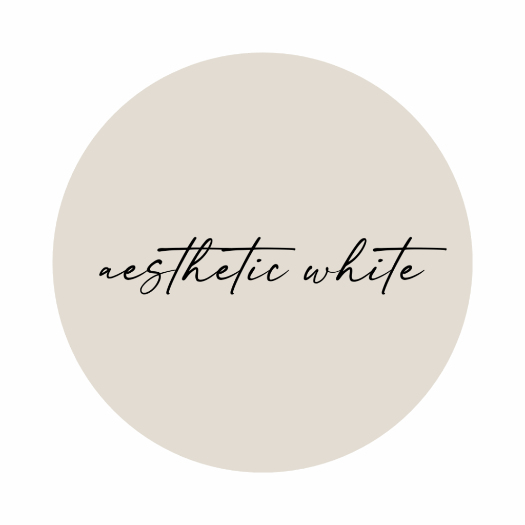 Aesthetic white paint