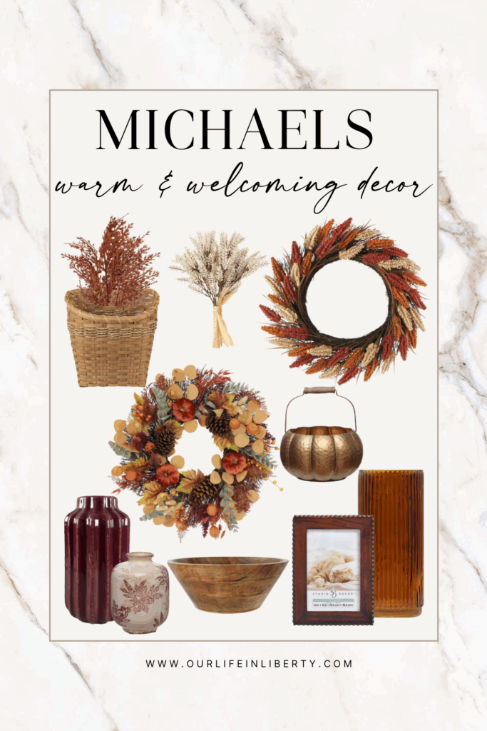 Michaels seasonal finds moodboard Michaels warm welcoming decor