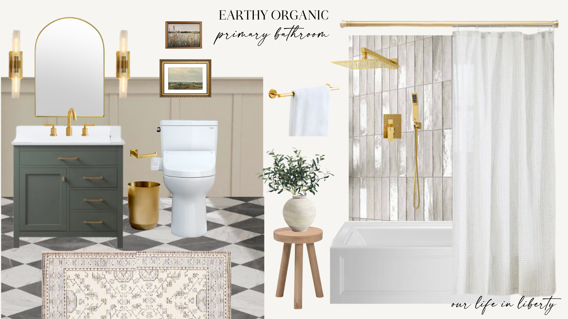 Earthy Organic Bath Presentation